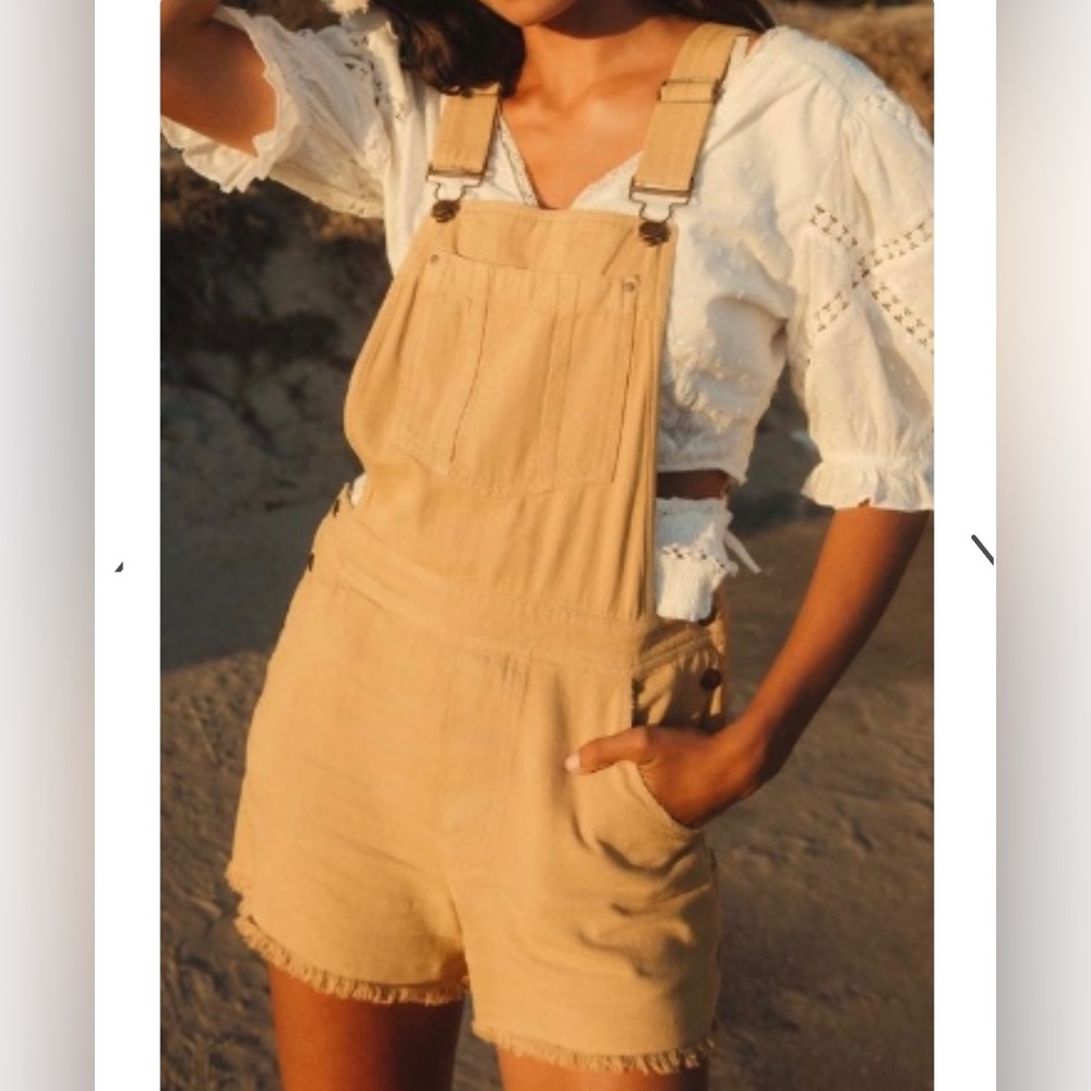 Pilcro Anthropologie Mustard Yellow Fall small overalls perfect condition!